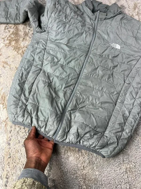 The North Face Men's Vintage Grey Puffer Zip Jacket Size L – photo 8